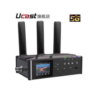 UCAST Ucast Q8S  通用無線電通信設備 5G多網(wǎng)聚合直播編碼器 HDMI SDI高清視頻微贊微信多平臺推流設備
